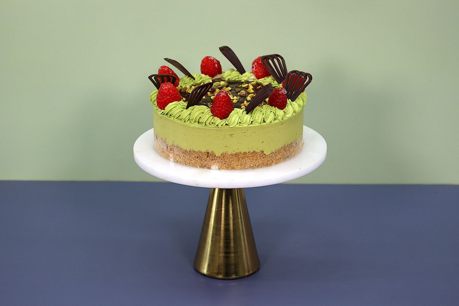 Ultimate Chocolate Pistachio Cheesecake