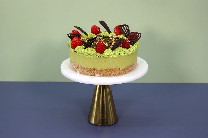 Ultimate Chocolate Pistachio Cheesecake