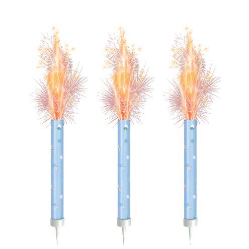 Blue Ice Fountain Candle