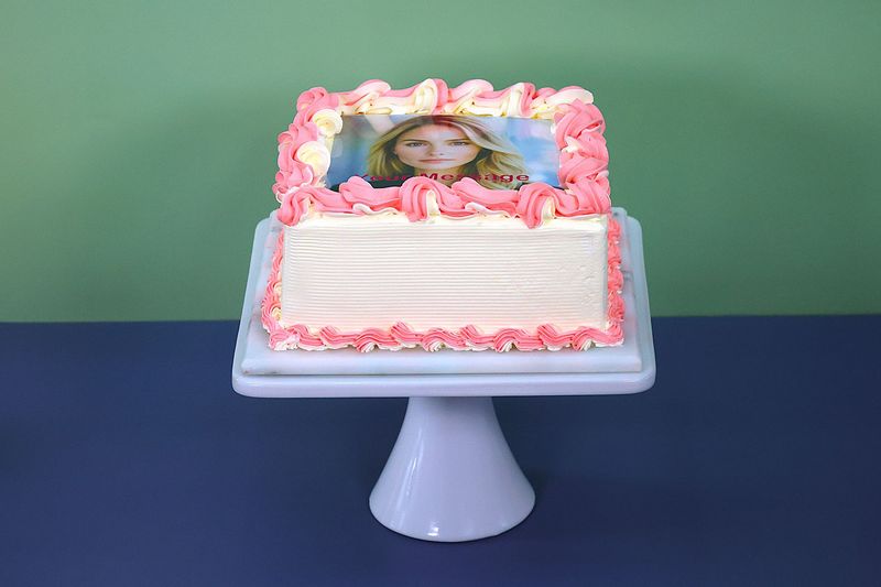 Colour Theme Photo Birthday Cake