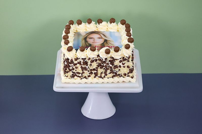 Malty Madness Chocolate Photo cake