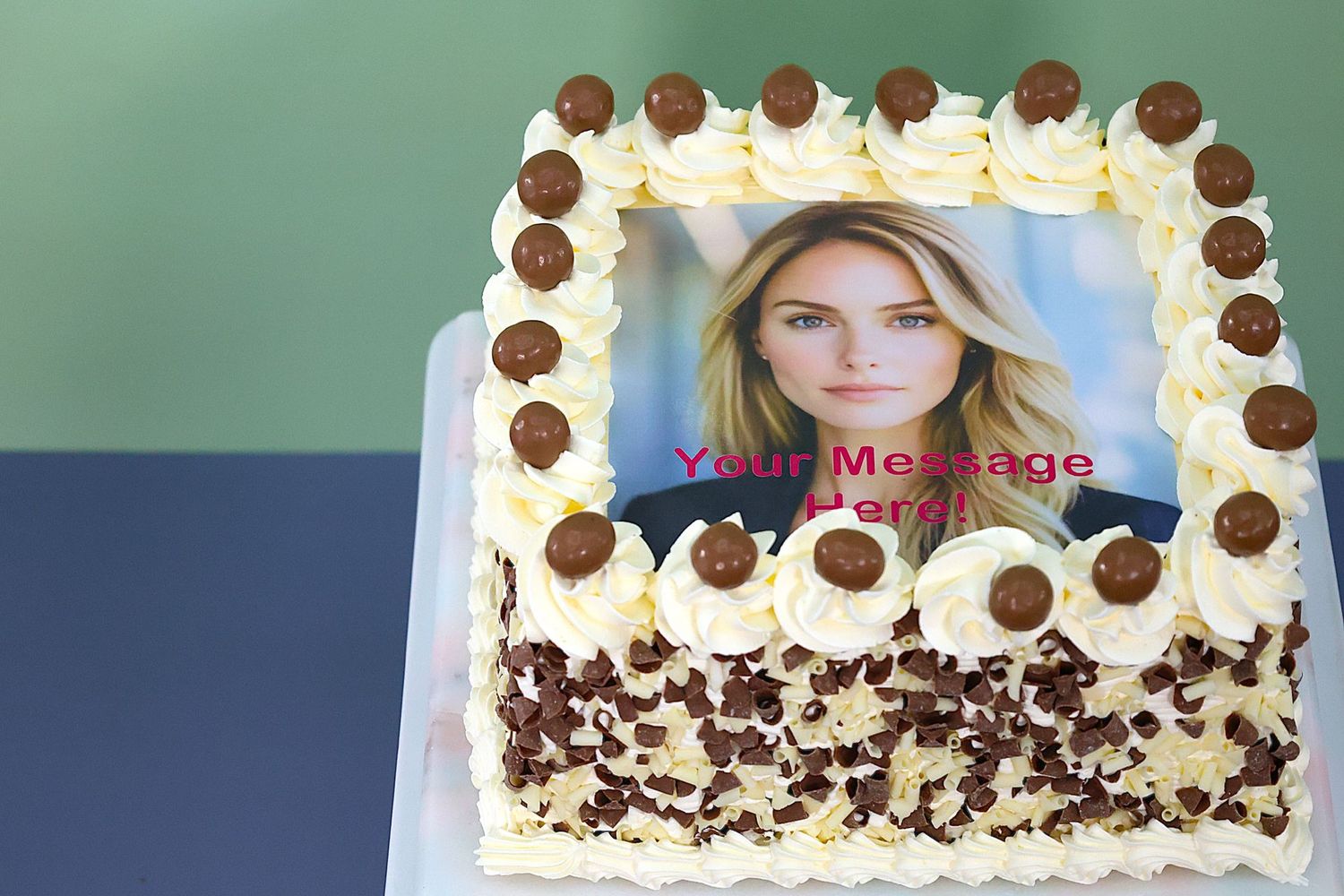 Malty Madness Chocolate Photo cake