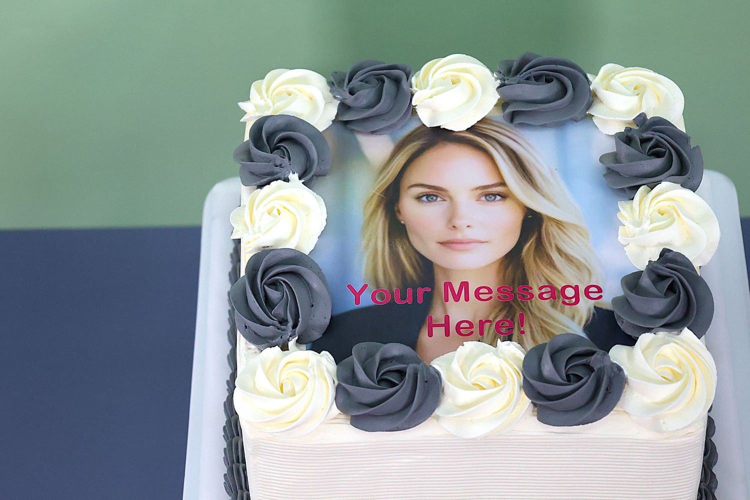 Colour Theme Photo Birthday Cake