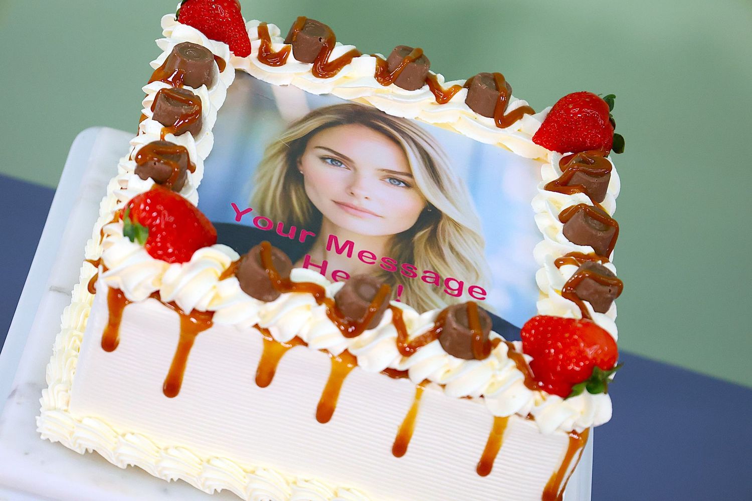 Caramel Photo Cake