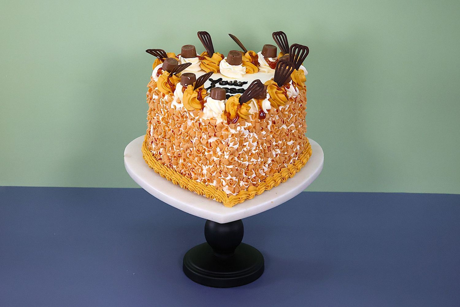 Caramel Heart Cake