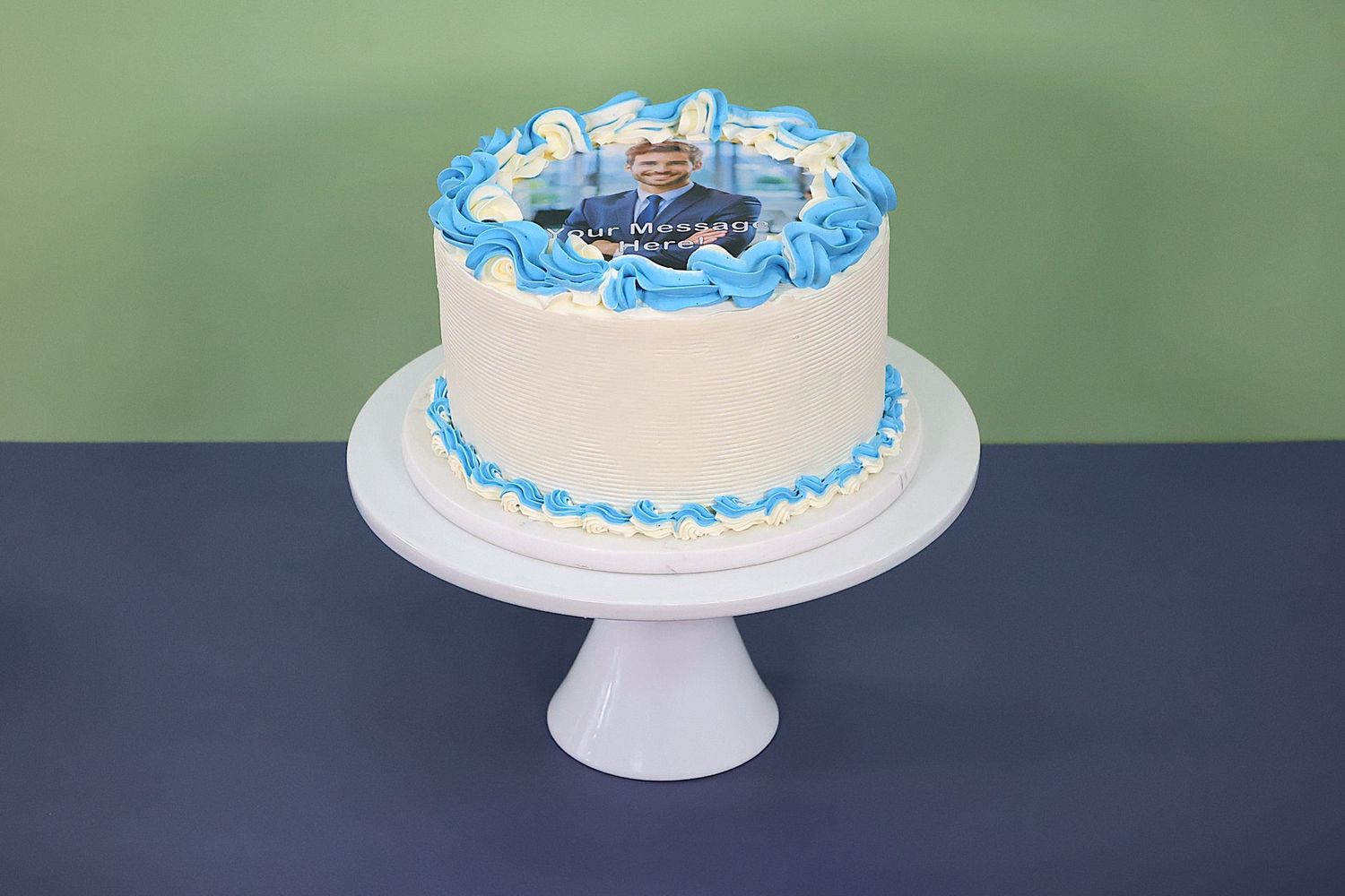 Colour Theme Photo Birthday Cake