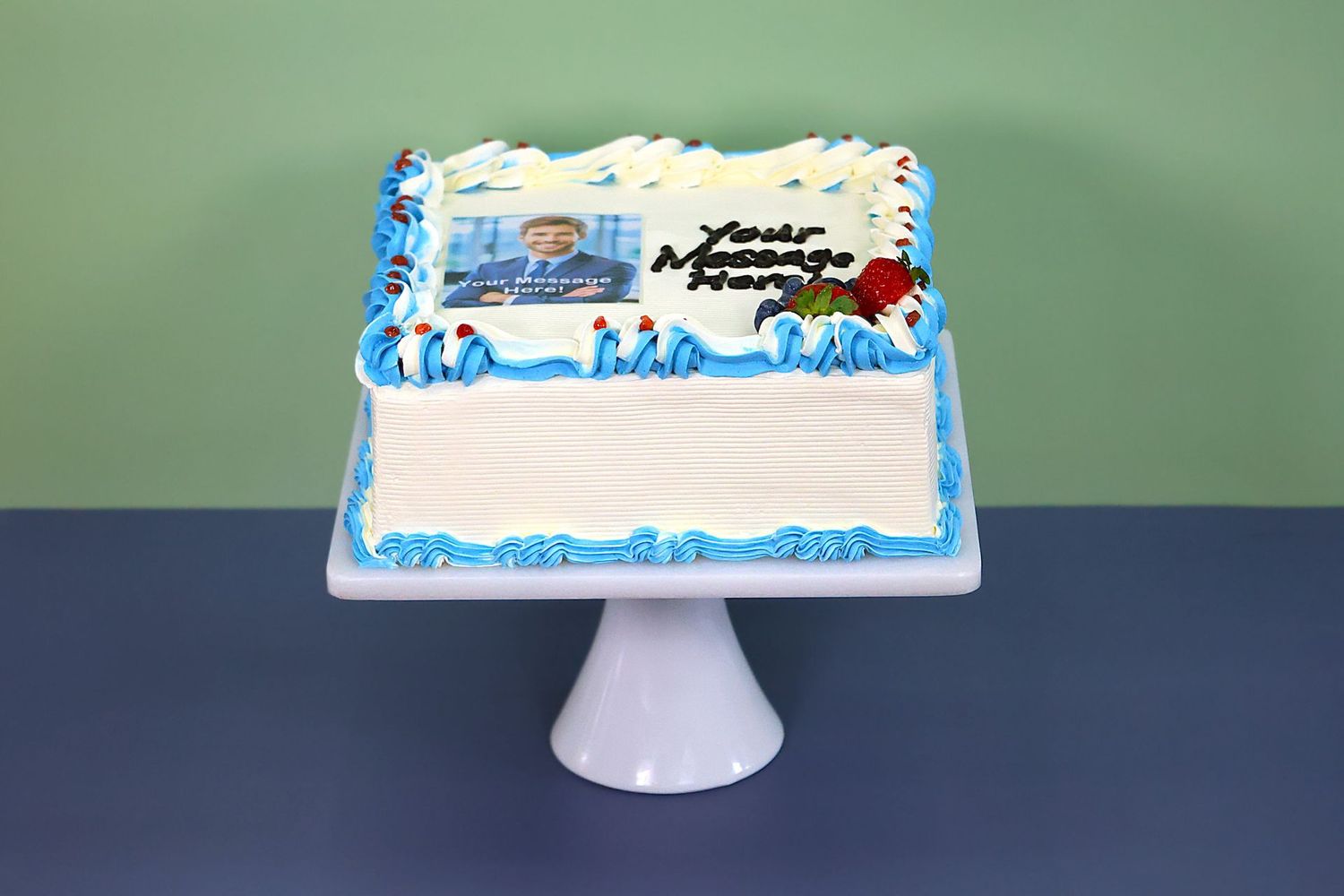 Colour Theme Photo Birthday Cake