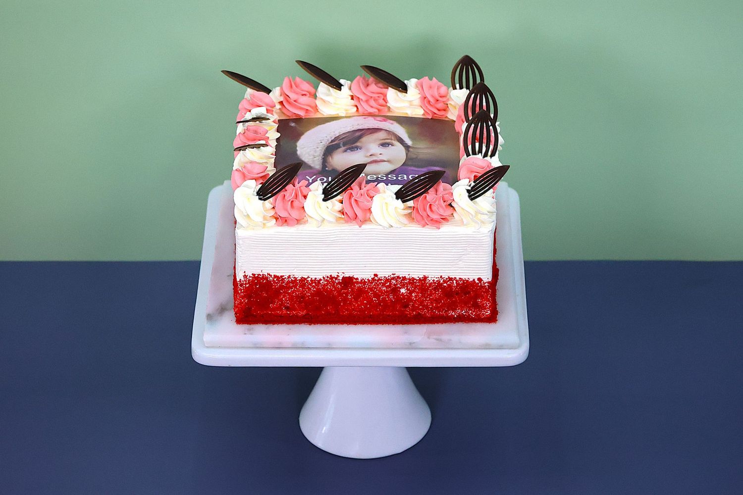 Red velvet Cake Photo Cake