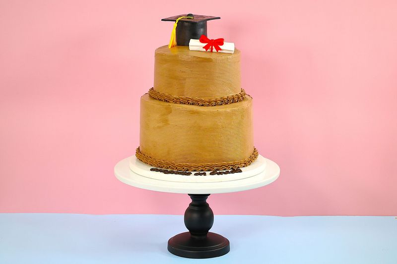 Graduation Topper Two Tier Cake