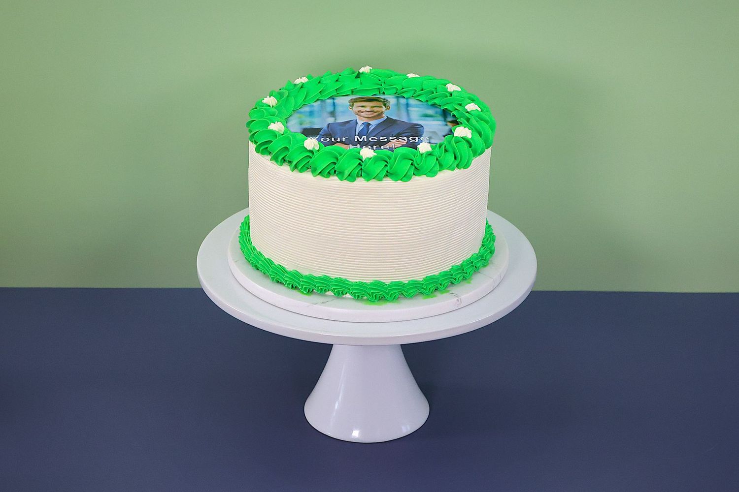 Colour Theme Photo Birthday Cake