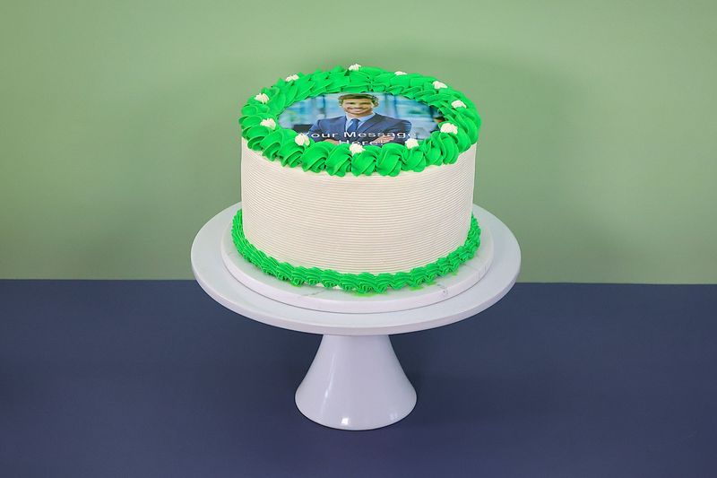 Colour Theme Photo Birthday Cake