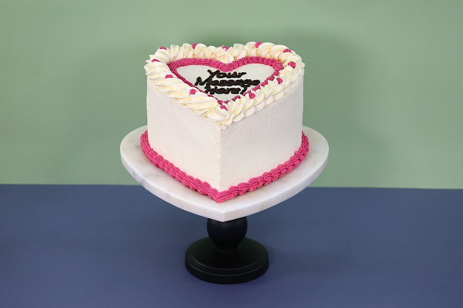 Colour Theme Heart Cake