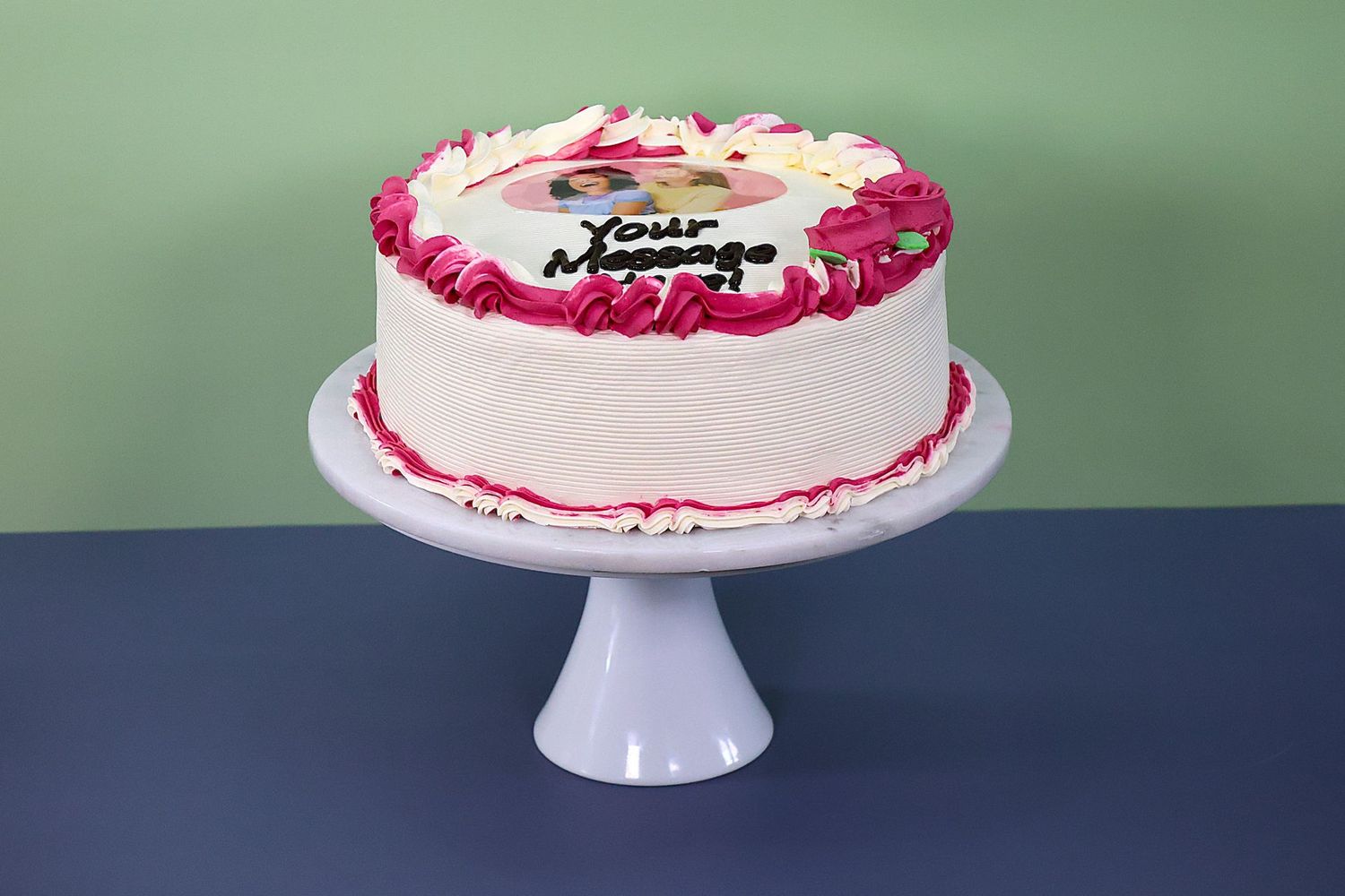 Colour Theme Photo Birthday Cake