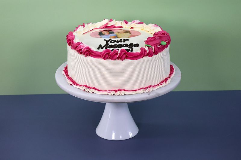 Colour Theme Photo Birthday Cake