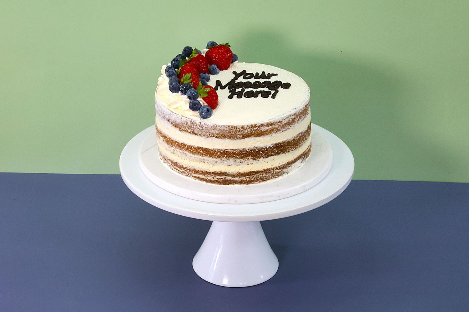 Mixed Berries Naked Cake