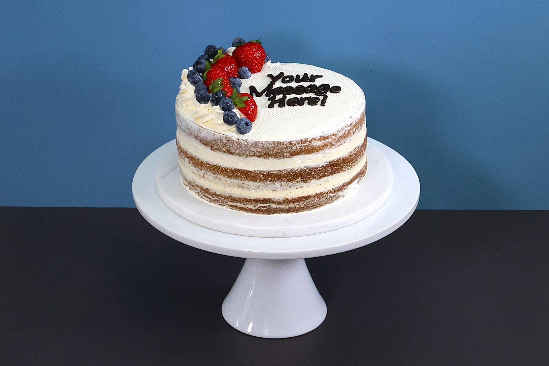 Mixed Berries  Naked Cake