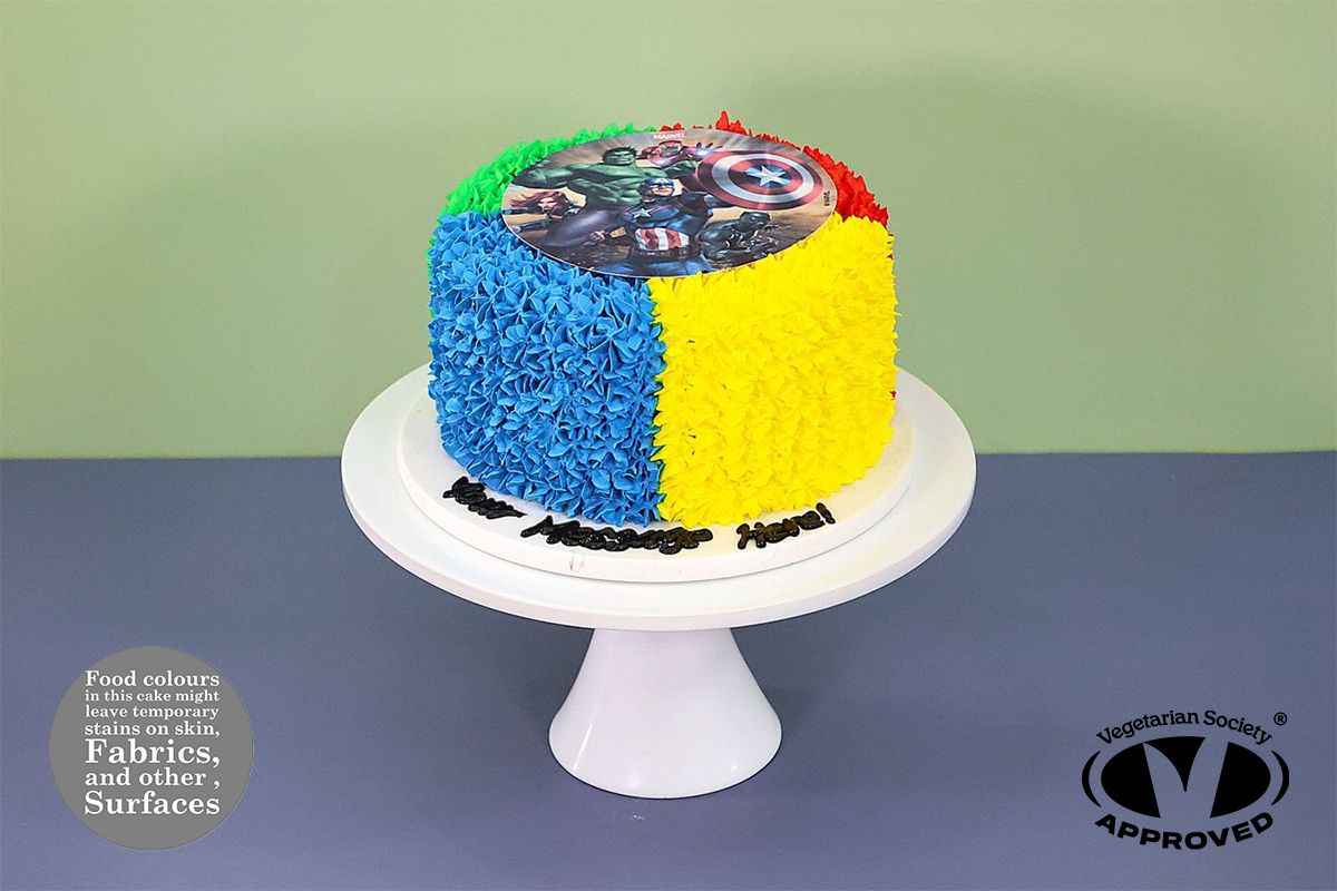 Avengers Birthday Cake