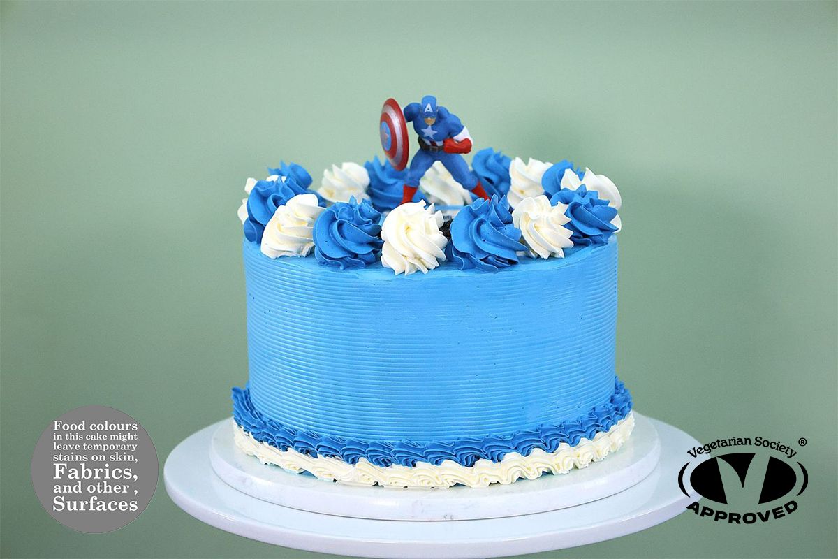 Captain America Super Hero Cake