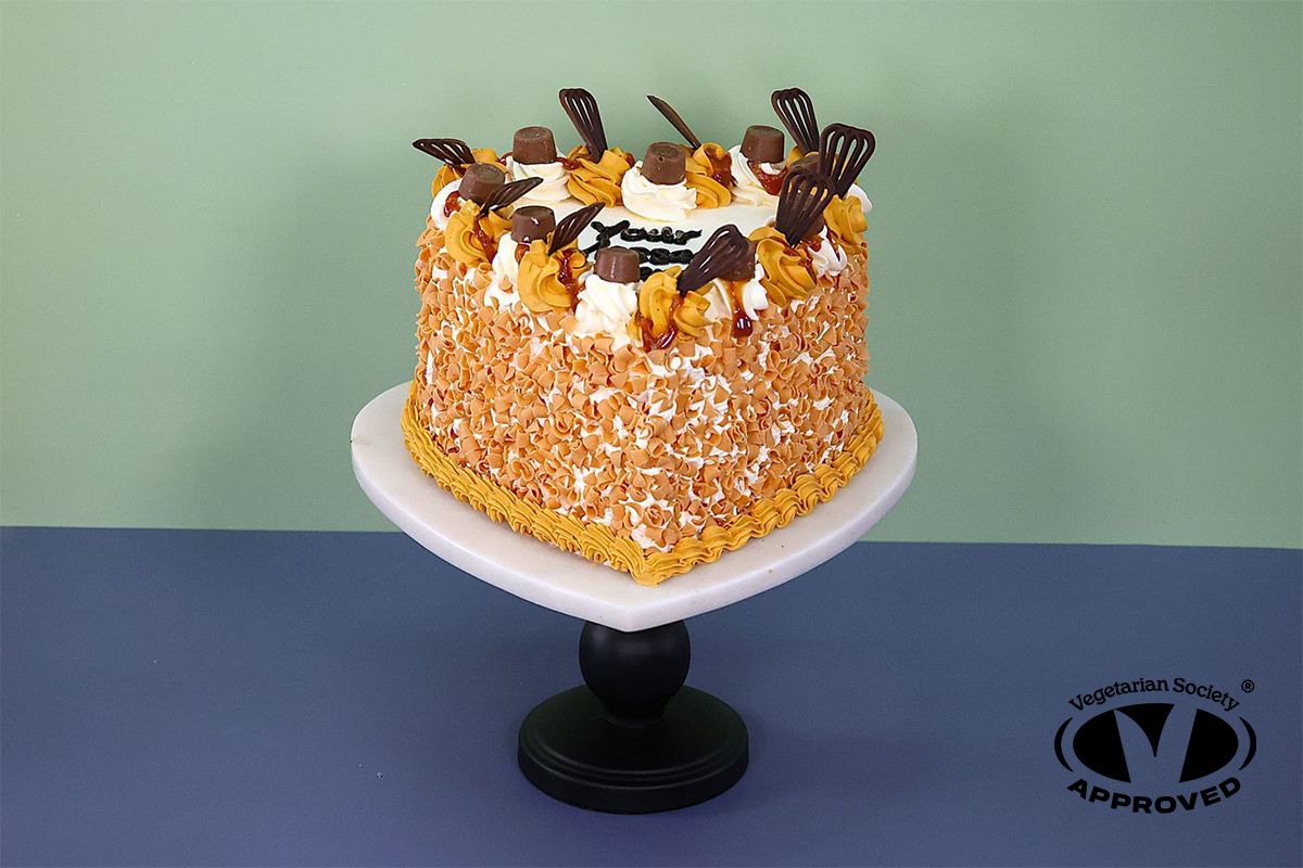 Caramel & Rolo Heart Cake