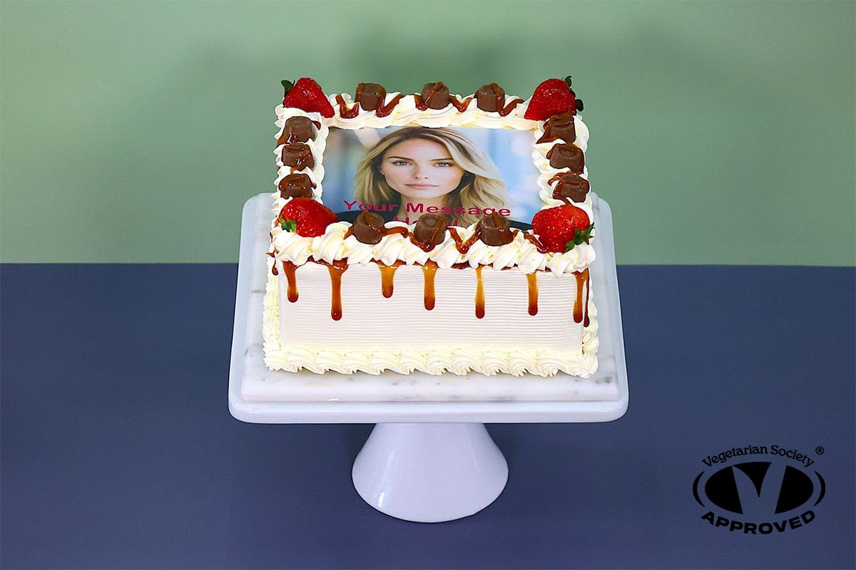 Caramel Dripping & Rolo Photo Cake