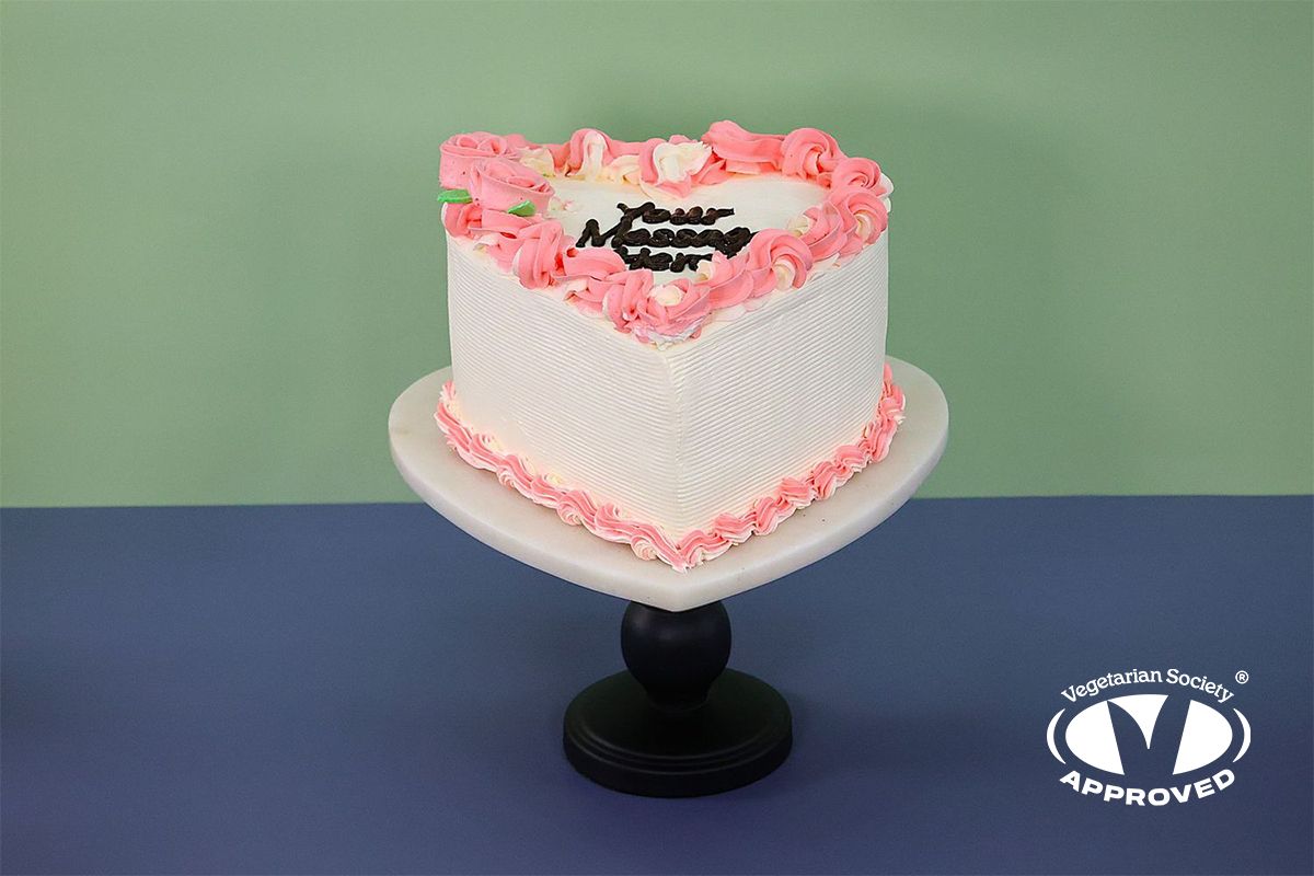 Colour Theme Heart Cake