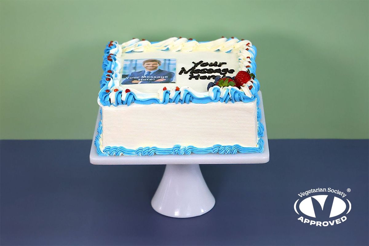 Colour Theme Photo Birthday Cake