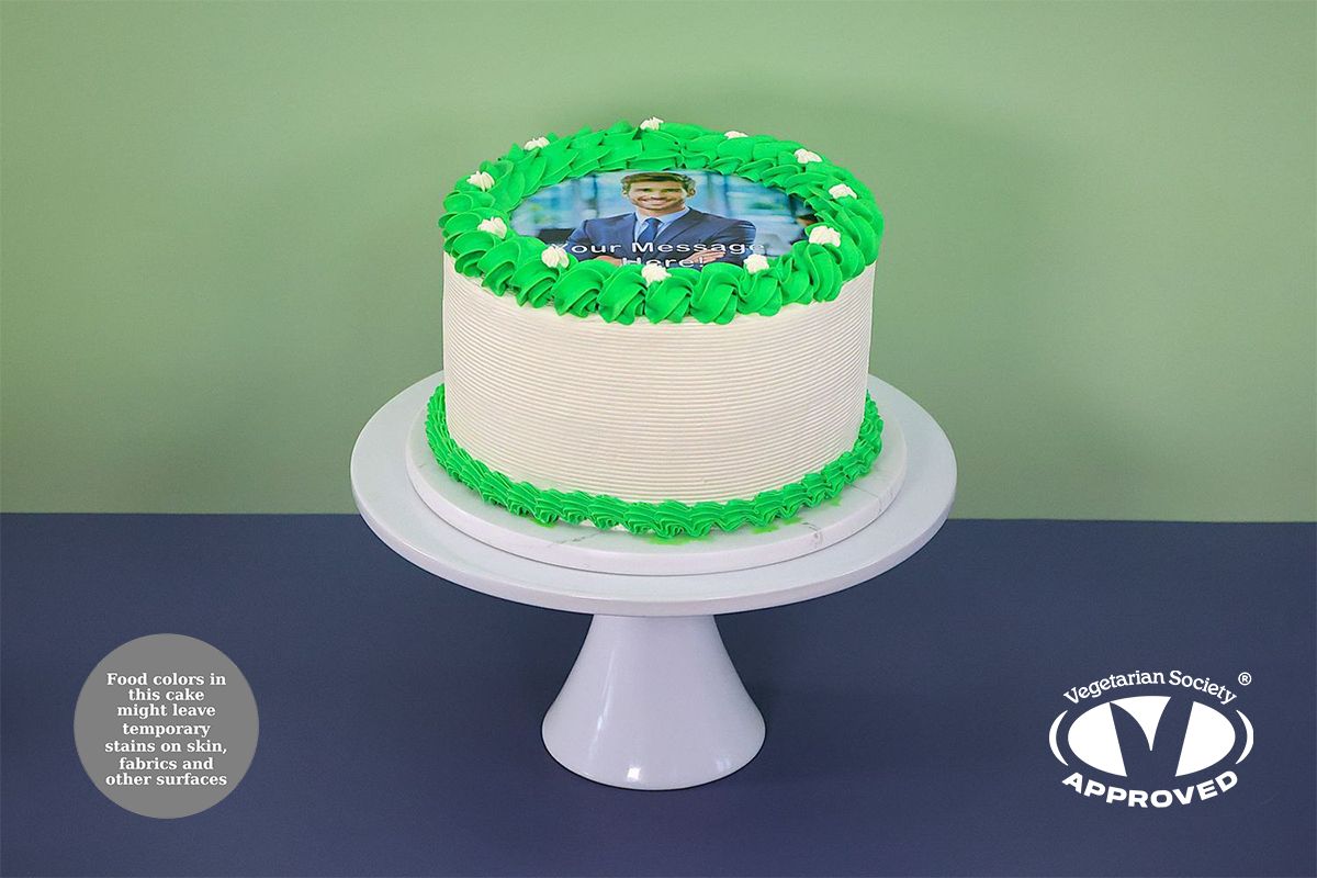 Colour Theme Photo Birthday Cake
