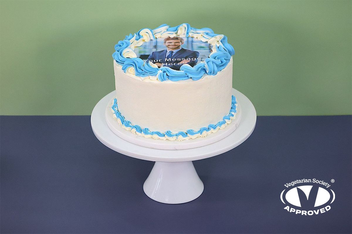 Colour Theme Photo Birthday Cake