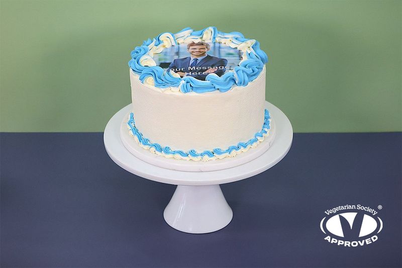 Colour Theme Photo Birthday Cake