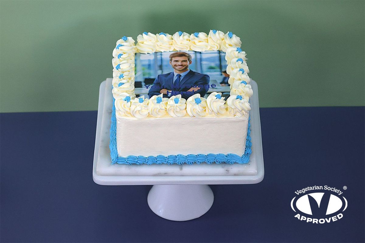Colour Theme Photo Birthday Cake