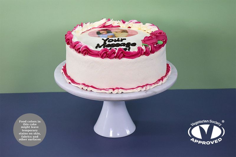 Colour Theme Photo Birthday Cake