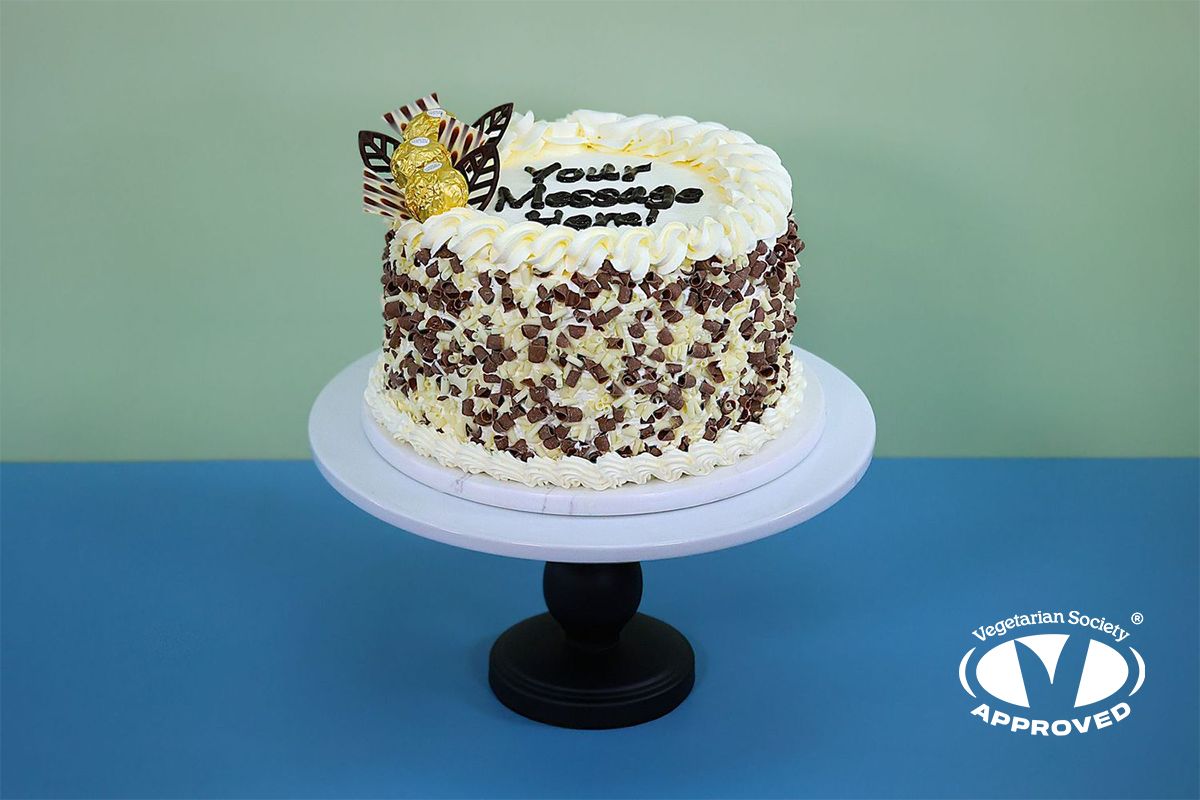 Ferrero Chocolate With Curls On Side Birthday Cake Ferrero Chocolate With Curls On Side Birthday Cake