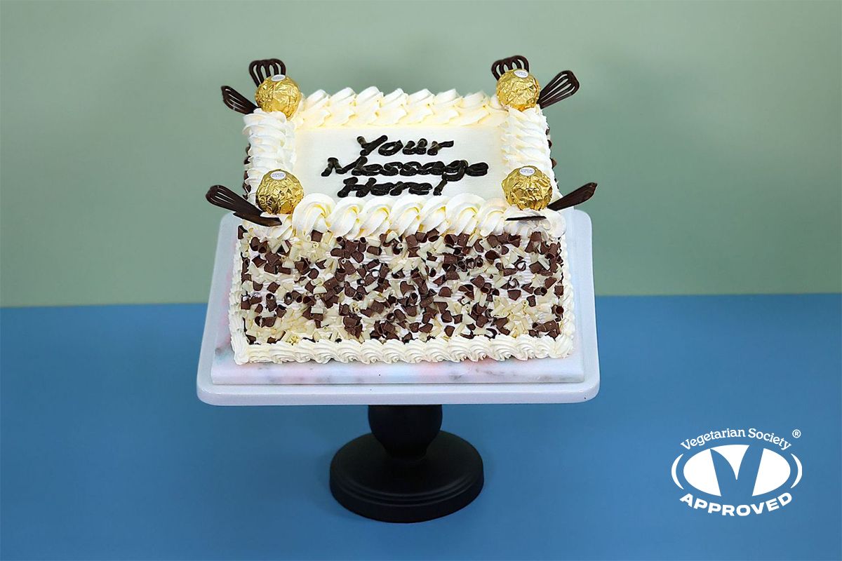 Ferrero Topping  Birthday Cake