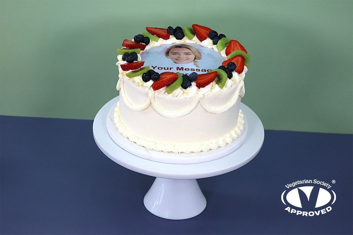 Fresh Fruit  Photo Cake