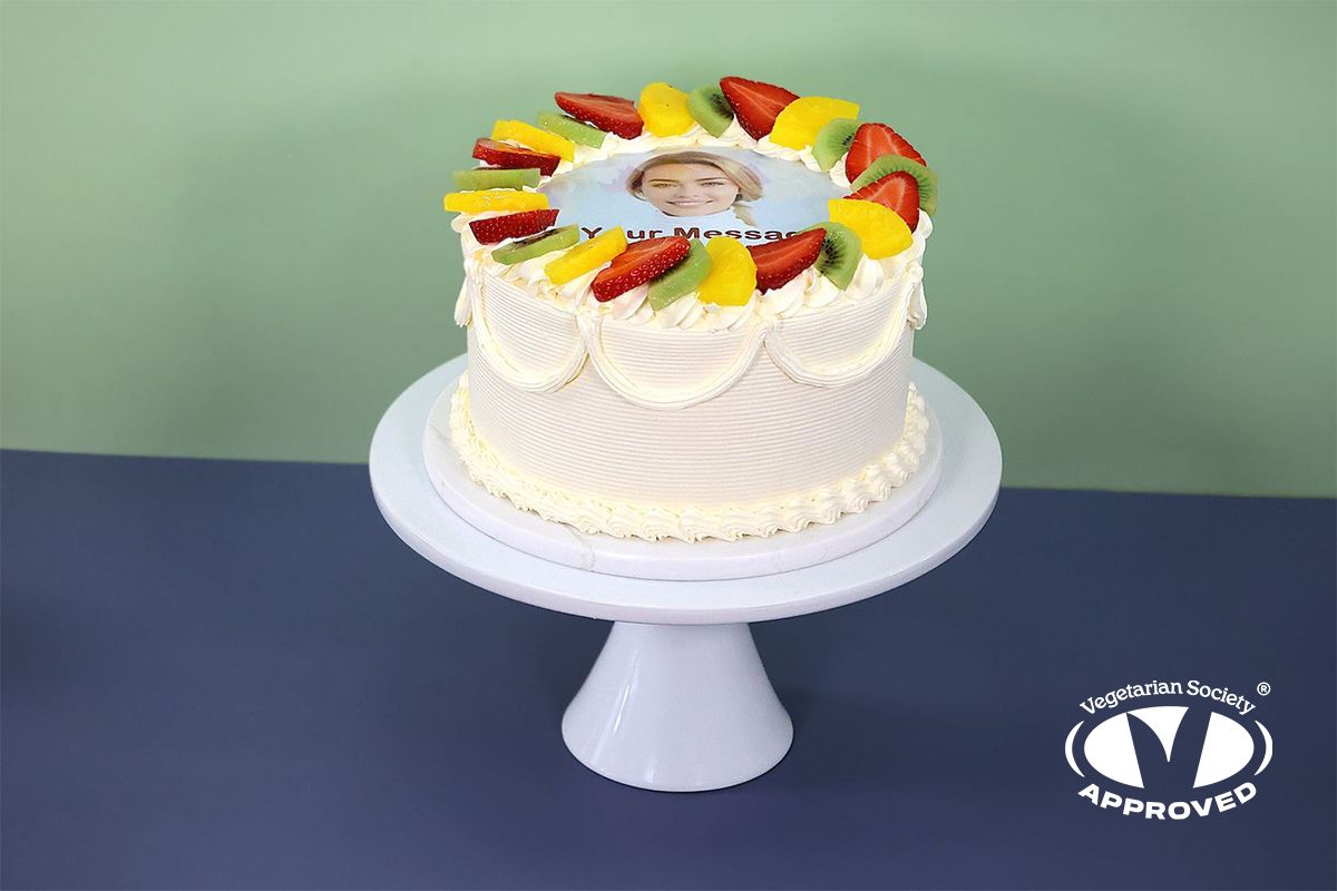 Fresh Fruit  Photo Cake