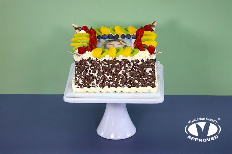Full Fruit Photo Birthday cake