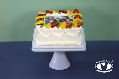 Full Fruit Photo Birthday Cake
