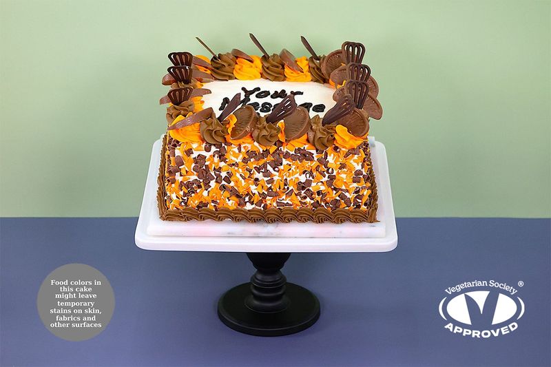 Orange Theme Birthday Cake