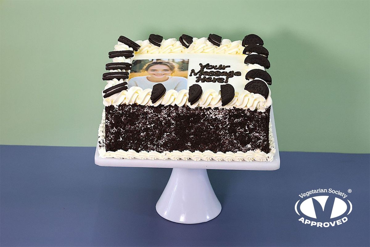 Oreo Topping Photo Birthday Cake