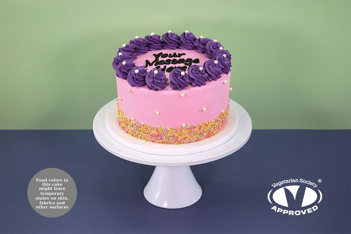 Pink Princess Sprinkle Cake