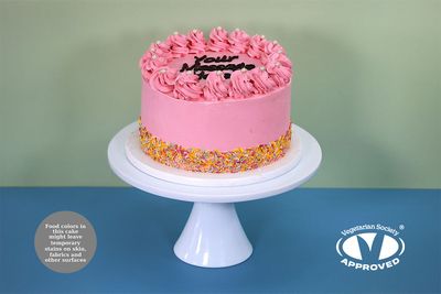 Pink Sprinkle Birthday Cake