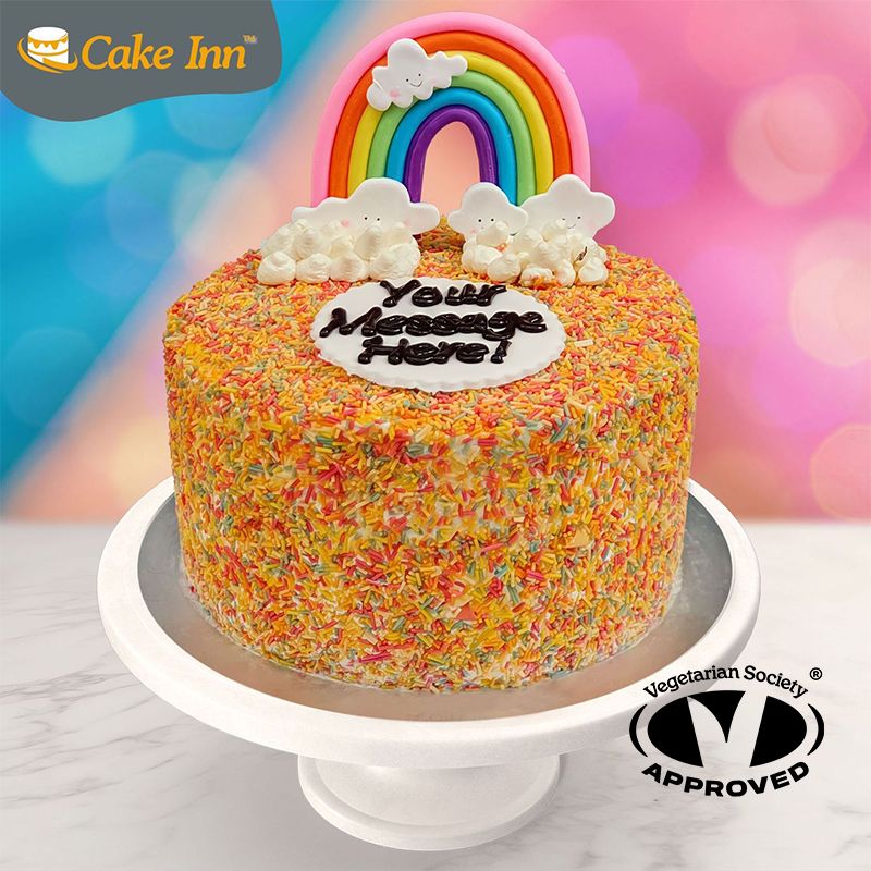 Rainbow Cloud Sprinkle Cake