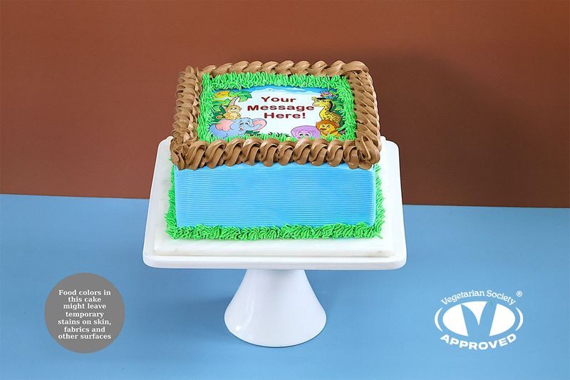 Safari Theme Birthday Cake