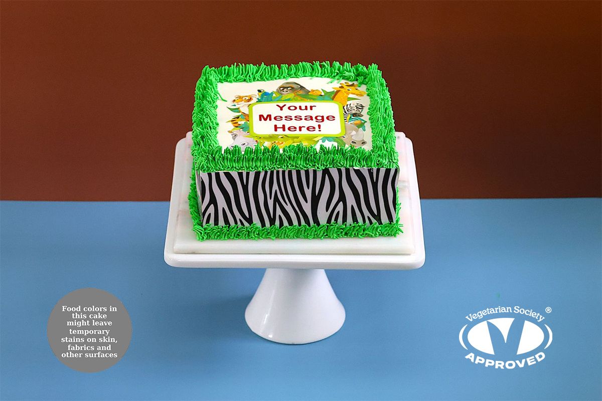 Safari Theme Birthday Cake