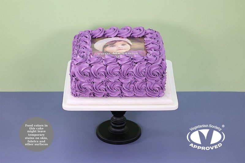Rosset Photo Birthday Cake