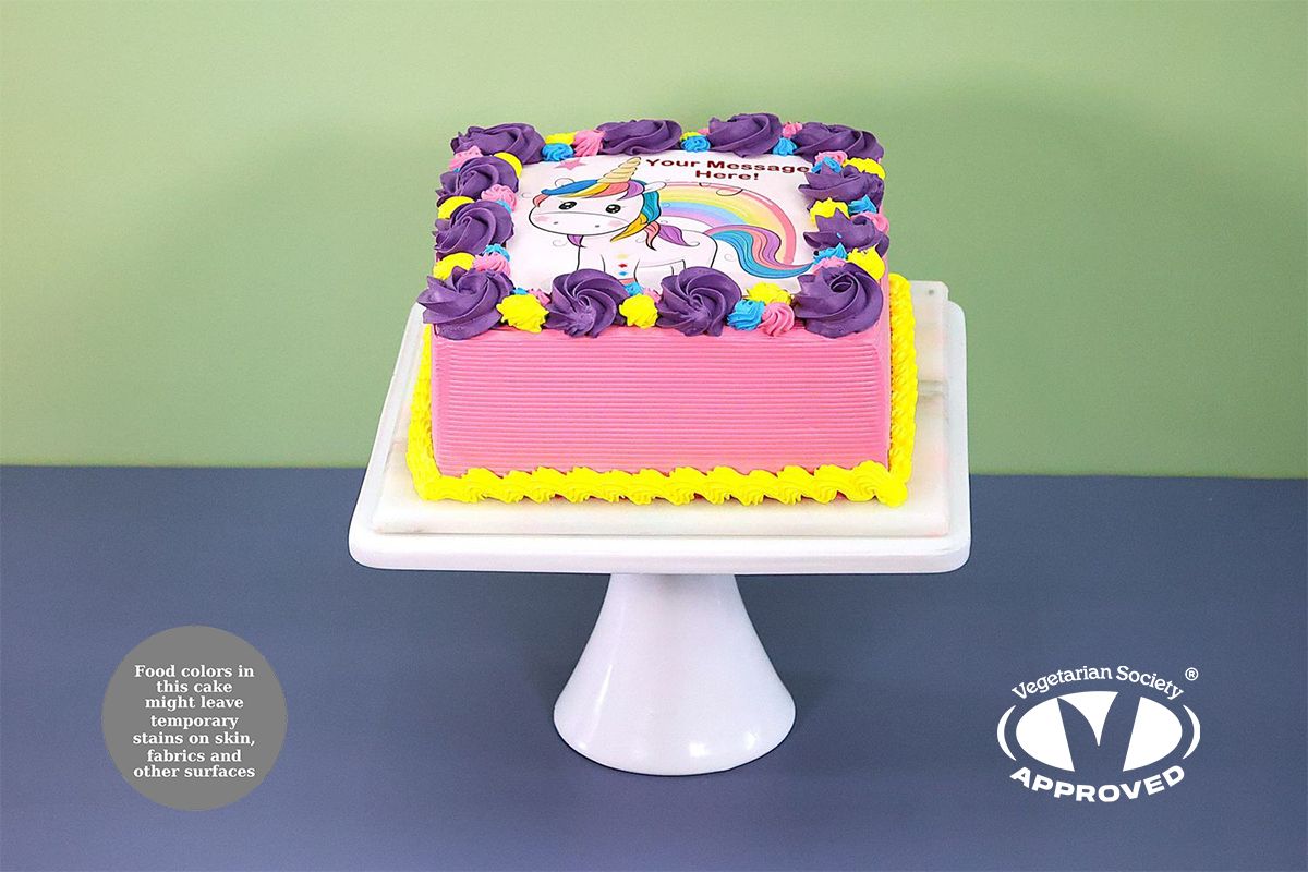 Unicorn Theme Kids Cake