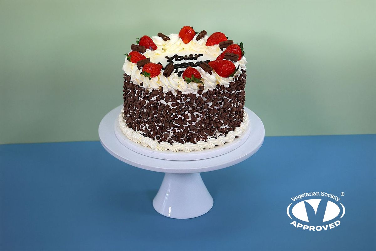 Strawberry & flake Birthday Cake