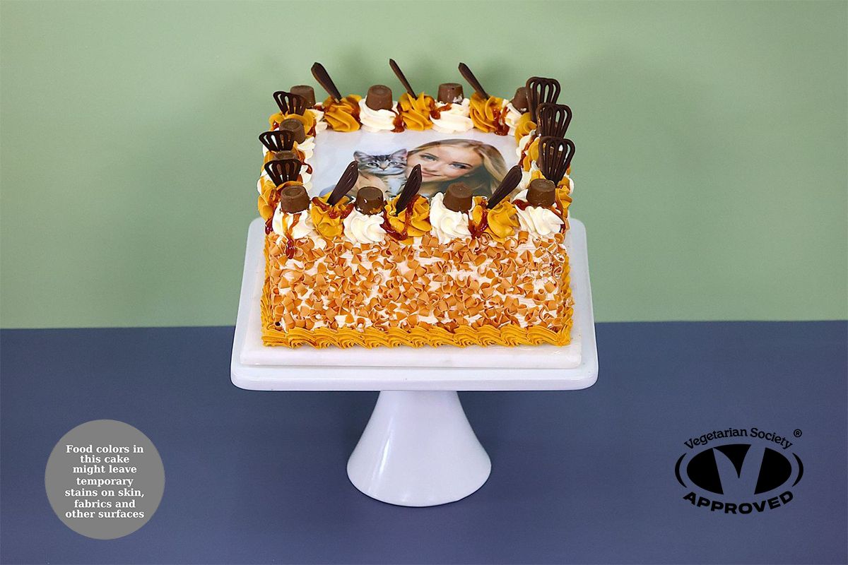 Caramel & Rolo Photo cake
