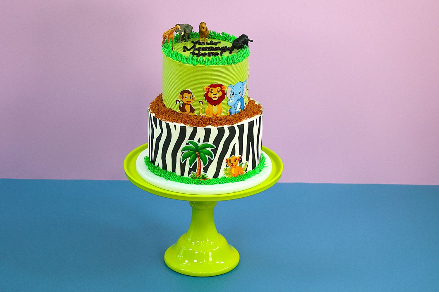 Safari Theme Tier Cake