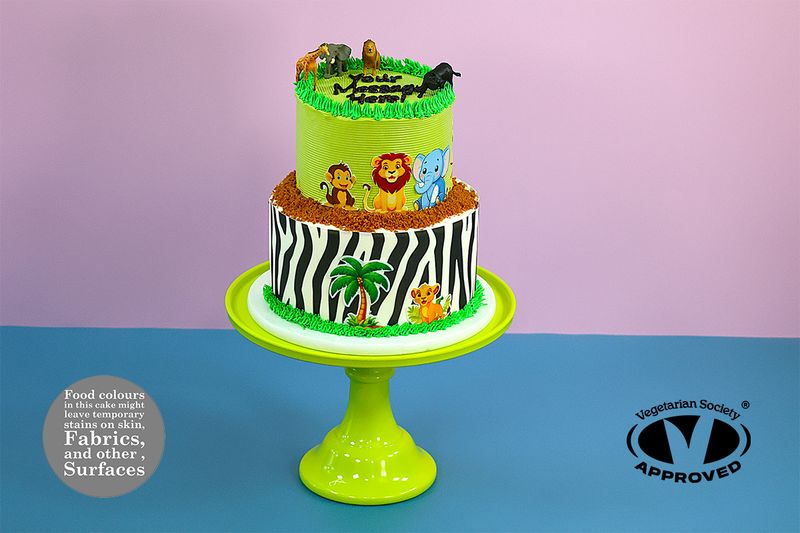 Safari Theme Tier Cake